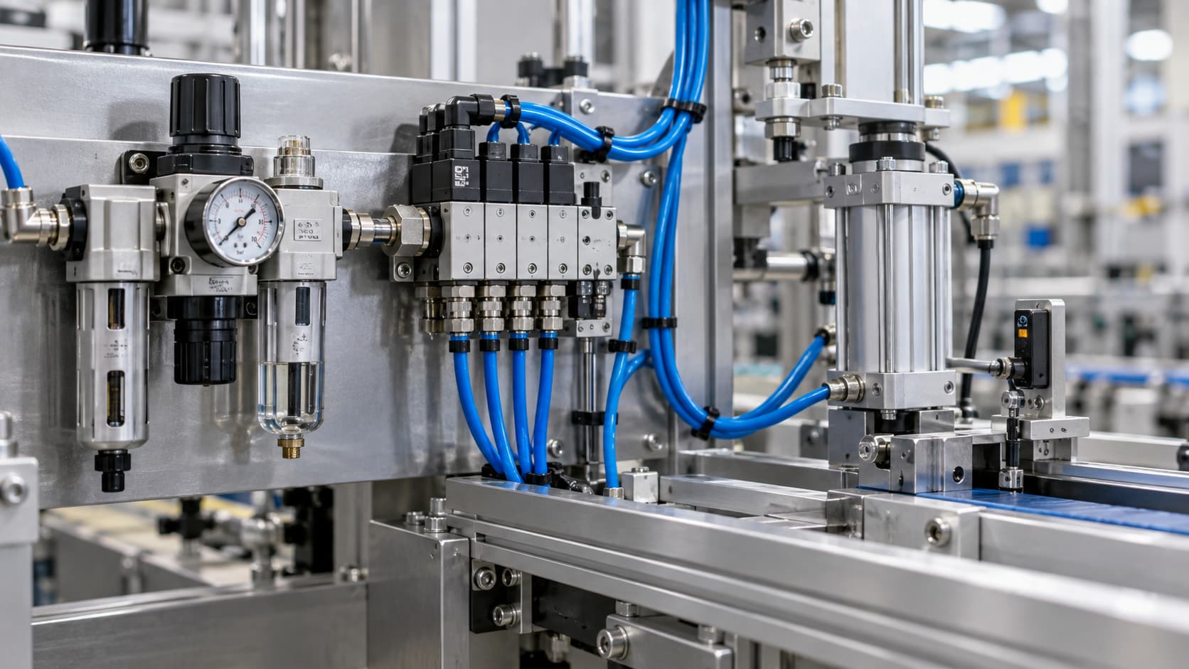 Automação industrial pneumática componentes essenciais 